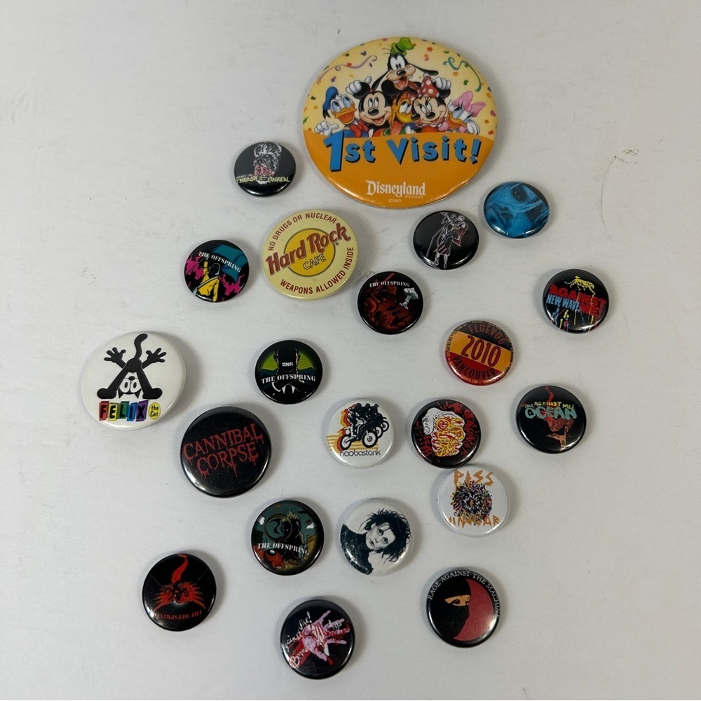 Buttons Collection with Colorful Designs